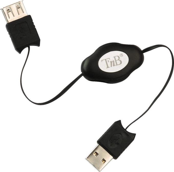 T'nB USB cable USB-kabel 0,8 m USB A Zwart