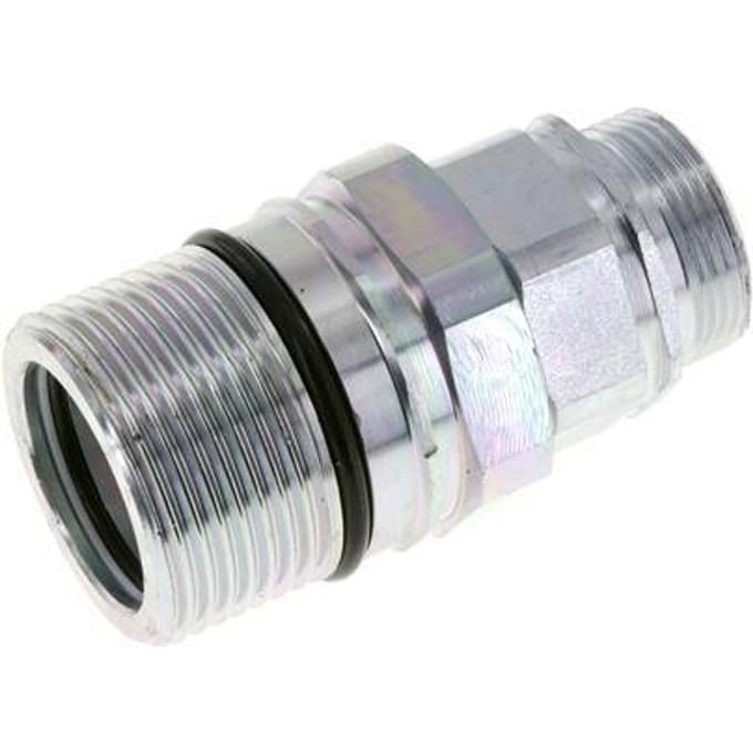 Stalen DN 25 Hydraulische Koppeling Snelkoppeling 28 mm L Knelring ISO 8434-1 D M48 x 3