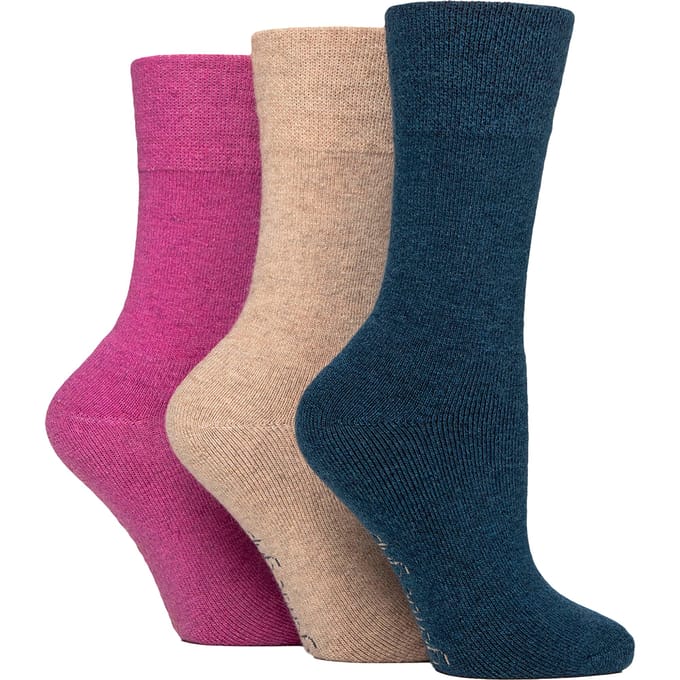 3-Pack Dames Wollen Wandelsokken Warm Gevoerde Crew Sokken