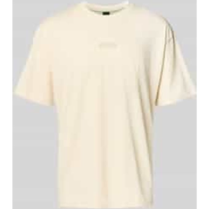 Regular fit T-shirt van puur katoen