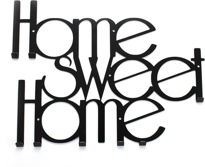 Decorizzly Home Sweet Home - Kapstok - Wandhanger - Staal - Modern Design