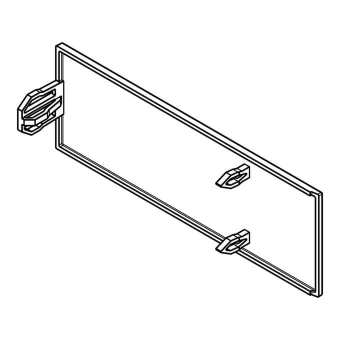 AEG deksel, scharnier, boven, 7802, 121.76x41.6mm 140167459027