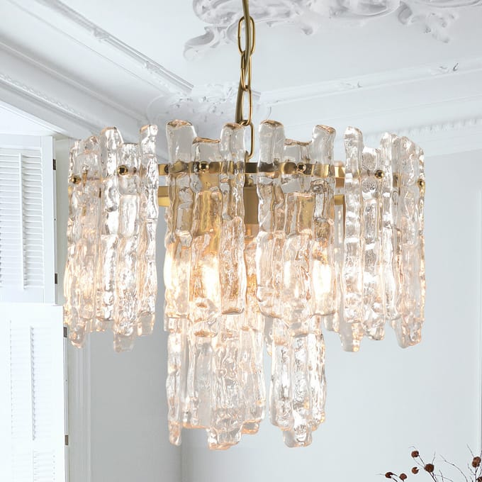 LOBERON Hanglamp Lanziano helder/goudkleurig