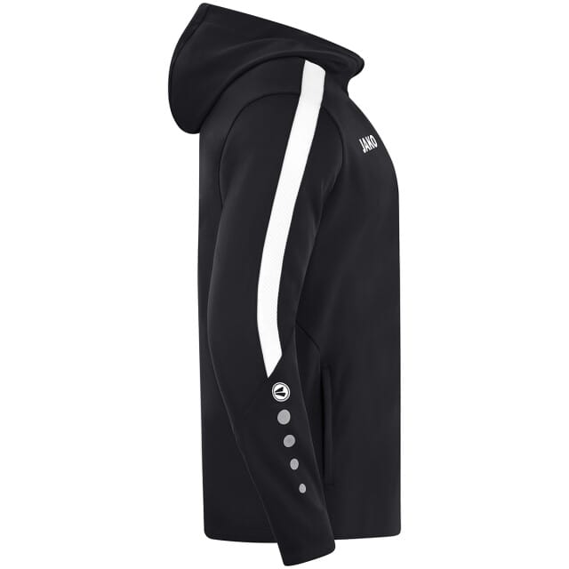 Jako Power Jas Met Kap Dames - Zwart | Maat: 36
