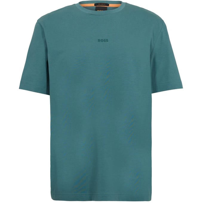 Boss Oversized T-shirt voor heren met Tchup-logo (Groen)
