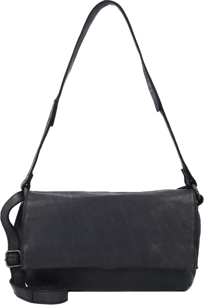 HAROLD'S Leren schoudertas Submarine Handbag Flap Black zwart