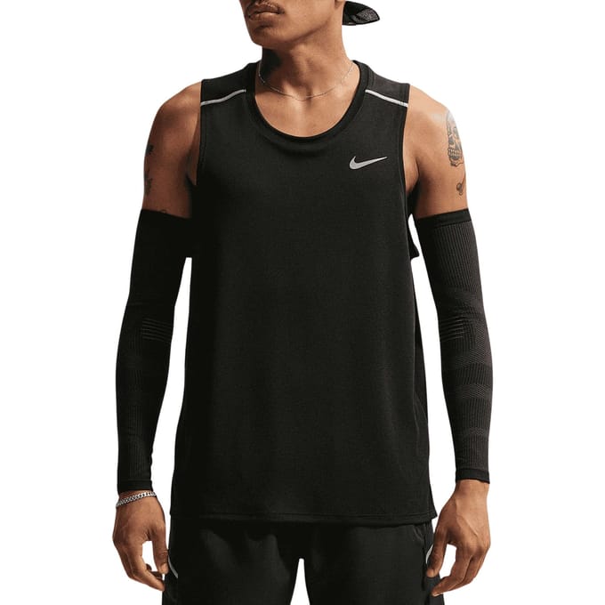 Nike Miler Tanktop Heren - Zwart- Heren, Zwart M