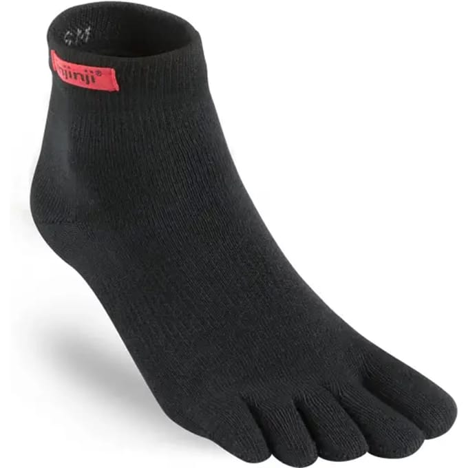 INJINJI | Sport Original Weight Mini-Crew Black (Maat - L) | Teensokken