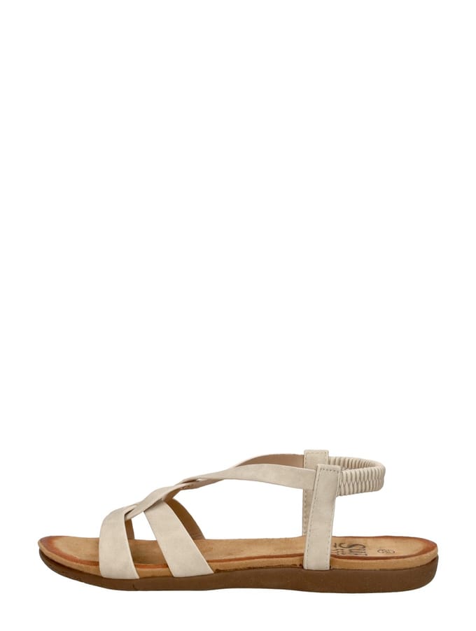 Platte sandalen Sub55 Sandalen Plat Sandalen Plat - gebroken wit - Maat