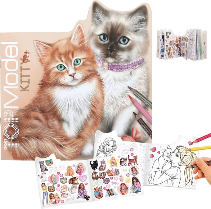 Top Model TOPModel Kitty kleurboek KITTY and DOGGY Kleurboeken