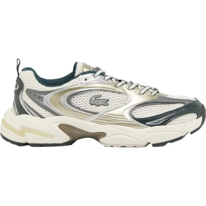 Lacoste STORM 96 2K 224 2 SMA Heren Sneakers - Gebroken wit/Donkergroen - Maat 45