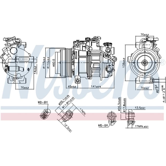 Compressor airconditioning NISSENS 890717