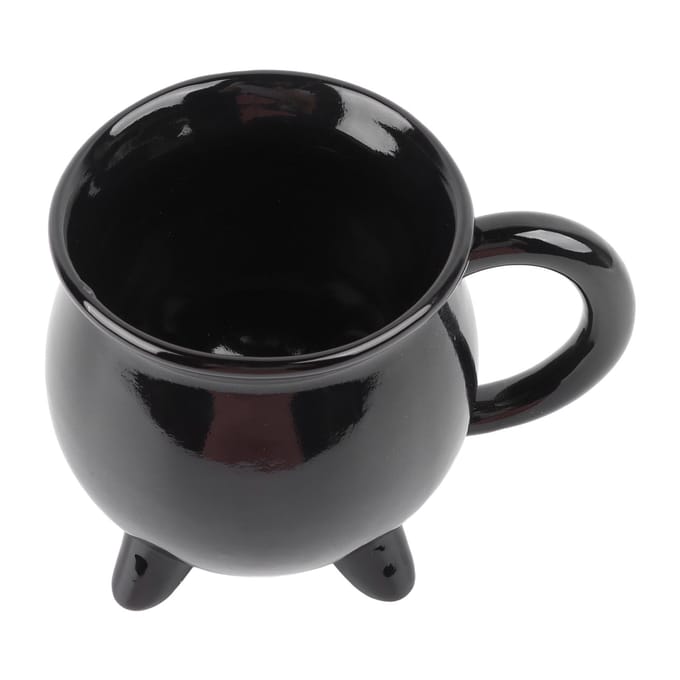 Heksenketel Mok 300ml Verzegelde Hekserige Zwarte Ketel Mok voor Halloween Decor Tafeldecoratie black