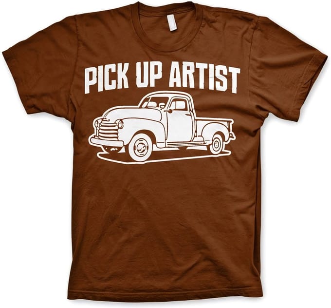 Hybris Pick-up artist T-shirt bruin