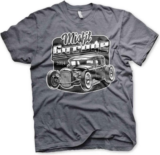 Misfit Garage Heren Tshirt -M- Rod Grijs