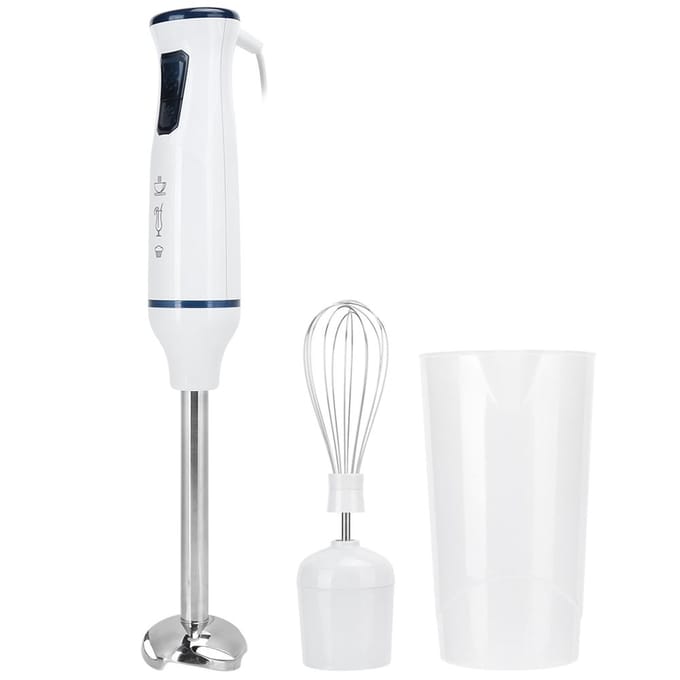 Multifunctionele 3-in-1 elektrische staafmixer, mixer, garde, foodprocessor white