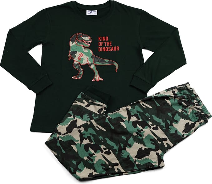 Fun2Wear - Pyjama Dino - Groen - Maat 92 - Jongens