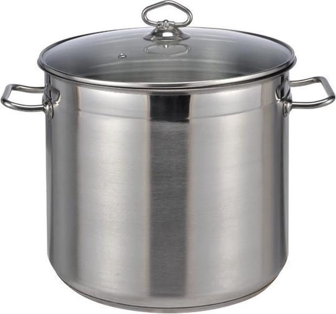 Haushalt 22057 - Soeppan - 15 liter - glazen deksel
