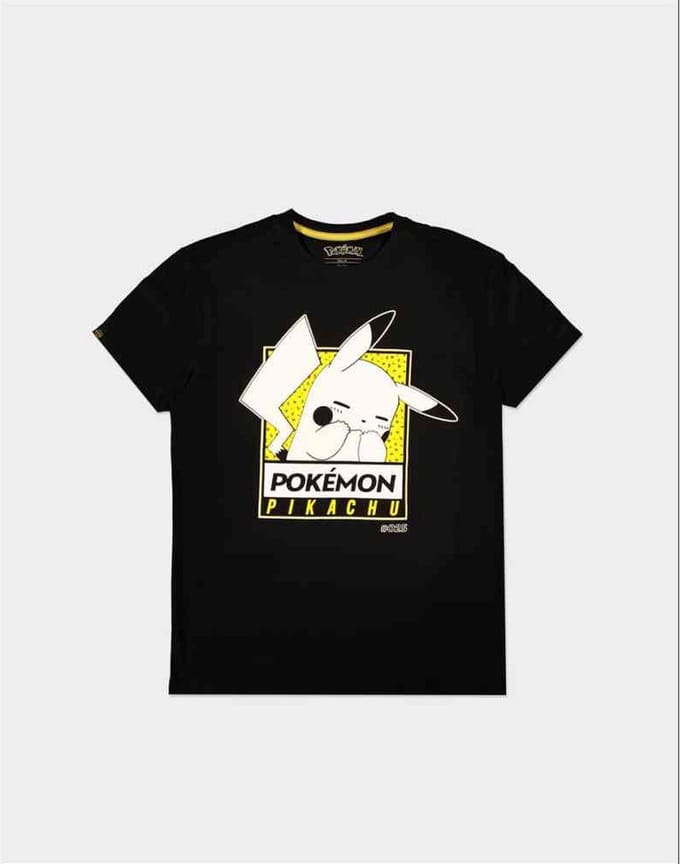 Pokémon - Embarrassed Pika Heren T-shirt - M - Zwart
