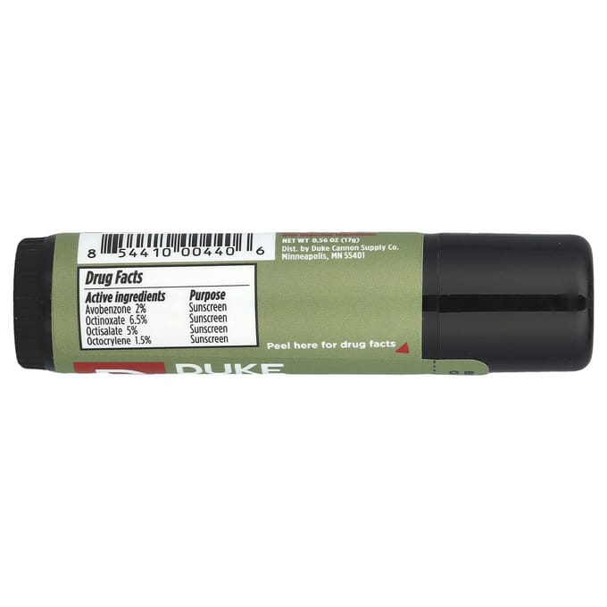 Duke Cannon Supply Co., Cannon Balm™, Offensically Large™ Sunscreen Lip Balm, SPF 15, 0.56 oz (17 g) beige