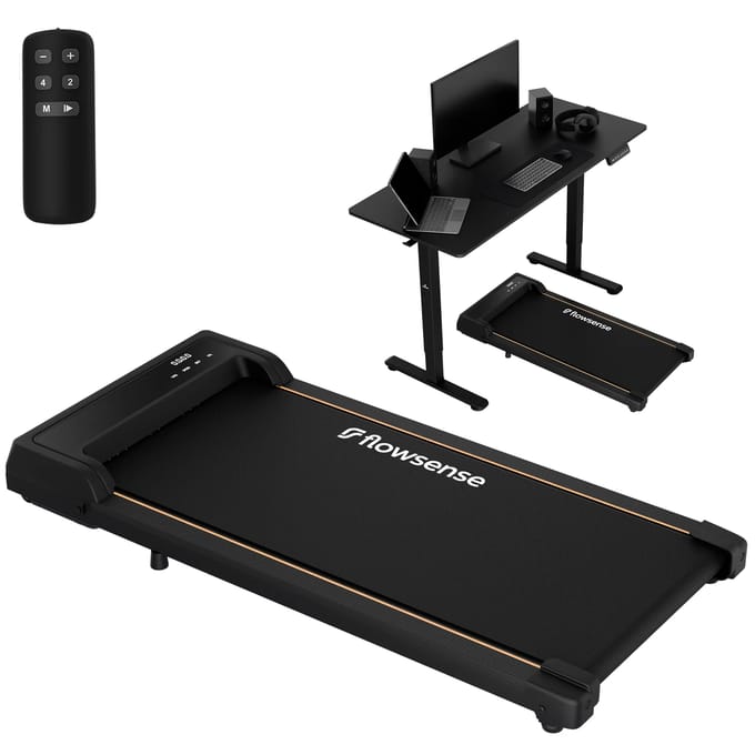 Flowsense Loopband Inklapbaar (1-6 km/u) Walking Pad - Wandelband - Loopbanden voor Thuis - Loopband Elektrisch - Loopband Fitness
