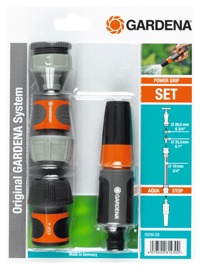 GARDENA 4delige Tuinslang aansluitingen set - Plantenspuit - Zwart