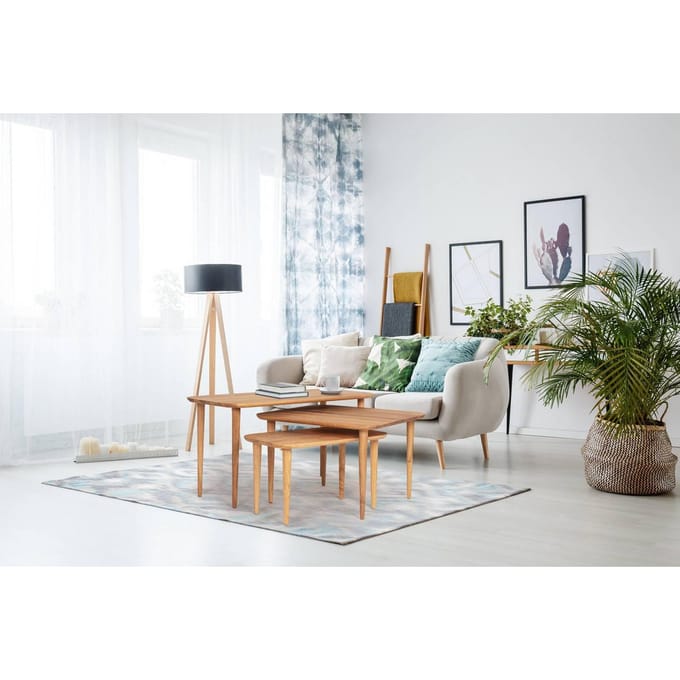 Set van 3 salontafels Trio eikenhout | House of Woods
