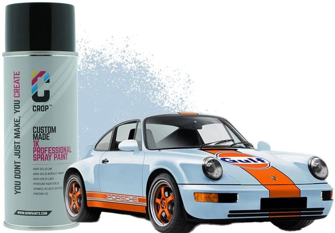 Porsche GULF Blauw lak spuitbus