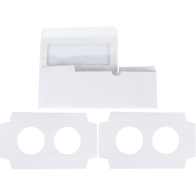 2 Gaats Cupcake Doos 25 STUKS Pak Cup Cake Raam Gezicht Dozen Display Muffin Bruiloft white