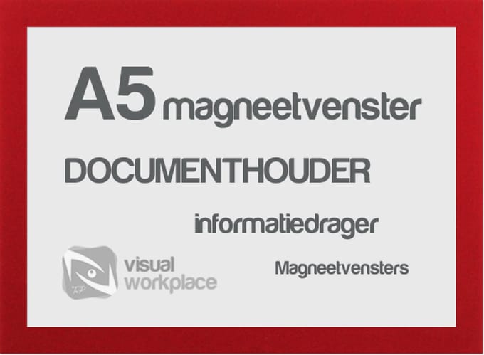 Magneetvensters A5 - Rood