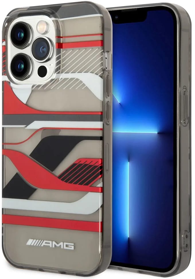 AMG Back cover - Transparant - Schokabsorberende TPU - Geschikt voor iPhone 14 - Sportief Design