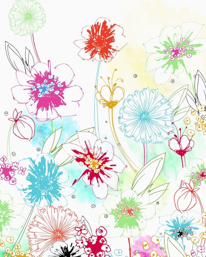 Fotobehang Joyful - Meerkleurig - 2,50m X 200cm