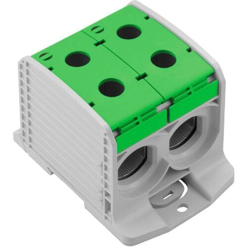 Weidmüller 2502920000 Doorgangsklem 82.60 mm Schroeven Grijs, Groen 1 stuk(s)