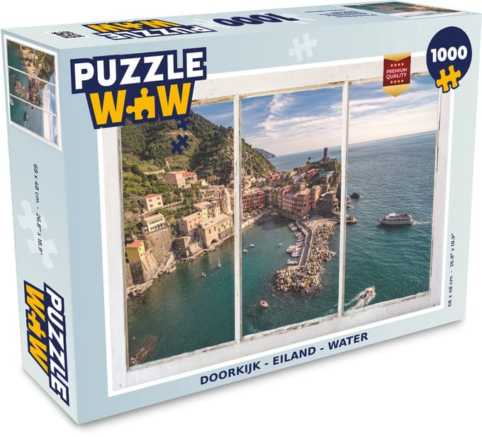 Puzzel Doorkijk - Eiland - Water - Legpuzzel - Puzzel 1000 stukjes volwassenen