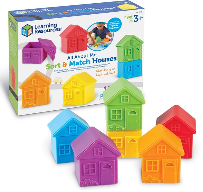 Learning Resources All About Me Sort & Match Houses - 3+