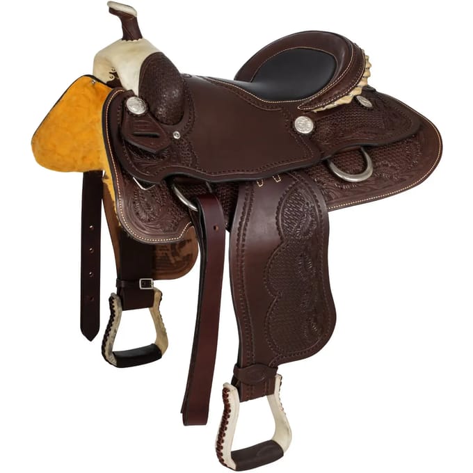 Western zadel voor paard Denver Team Roper