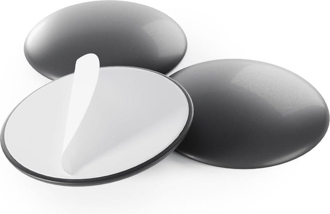 Deurstopper zelfklevend Ø 40 mm zwart 10 stuks - wandbuffer en deurbeschermer - deurstopper voor deurklinken