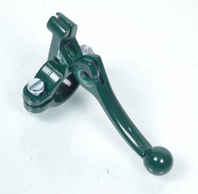 Levier starter ou décompresseur métal vert foncé kaki pour mobylette cyclomoteur