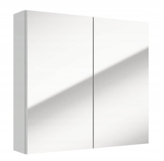 Deftrans Salsa - Hangende Badkamerkast - Wit - 65x60 cm - Met Spiegel