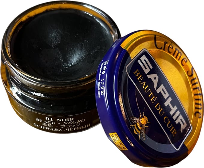 Saphir Creme Surfine (schoenpoets) Zwart