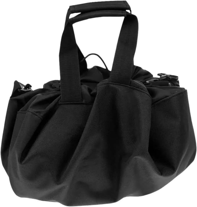 Verschoonmat Tas - Strandkleding Tas - Kleding Wisselen - Met Handvat - 130cm Diameter - Zwart