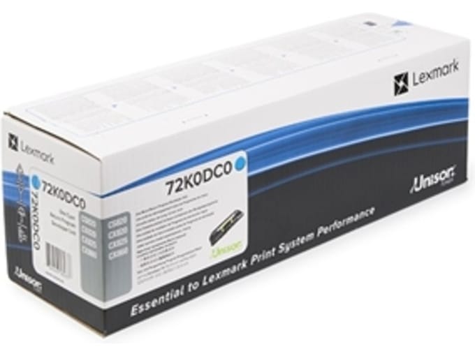 Lexmark 72K0DC0 developer cyaan (origineel)