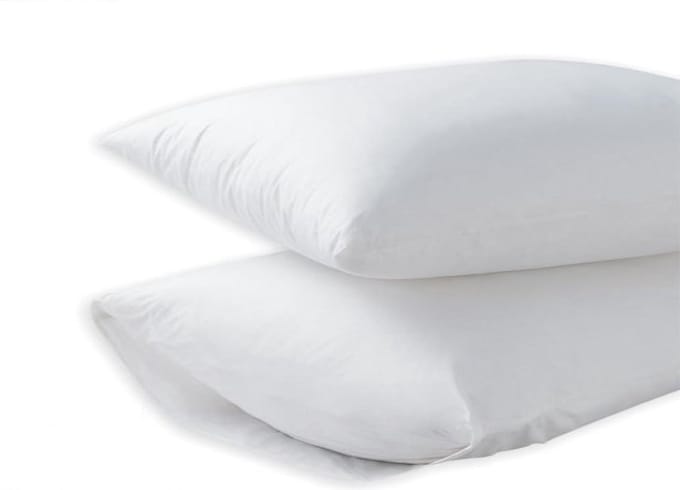 Homéé® Kussenslopen 100% Katoen 60x70/17cm set van 4 stuks wit