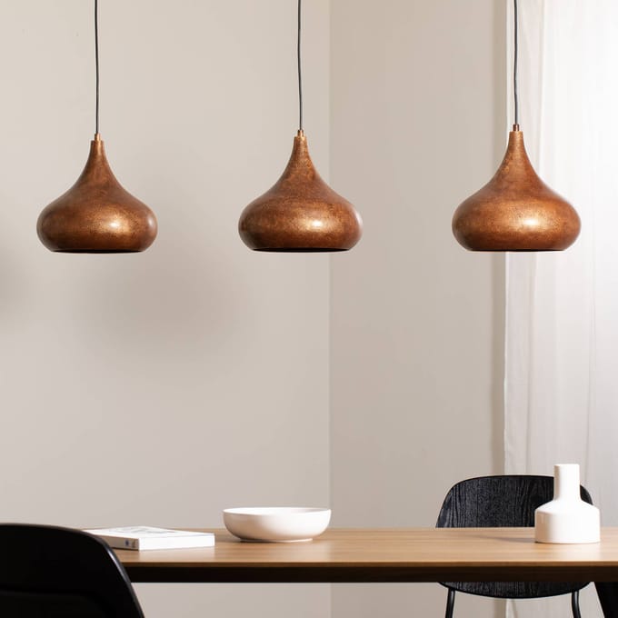 Opviq Hanglamp Muba, oud messing, lengte 120 cm, metaal
