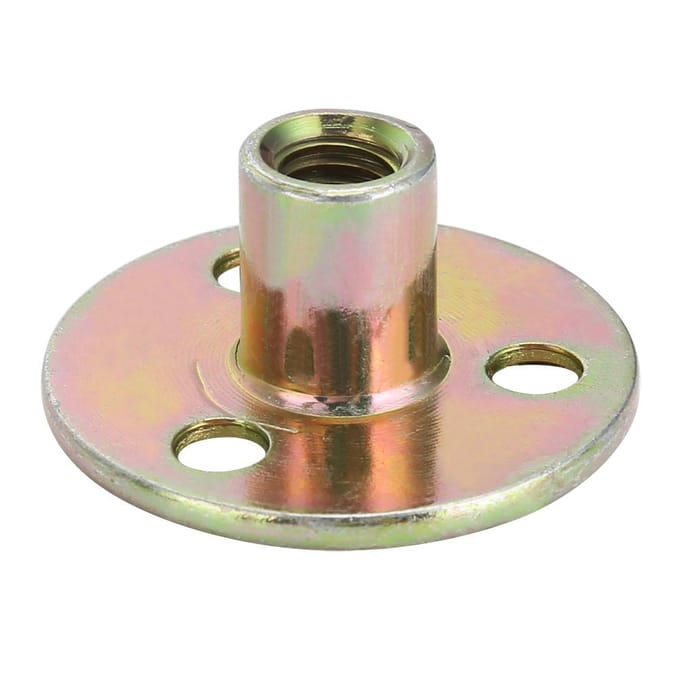 5 stuks verzinkte driegats borgmoer ronde basis meubelmoeren (M8*37)