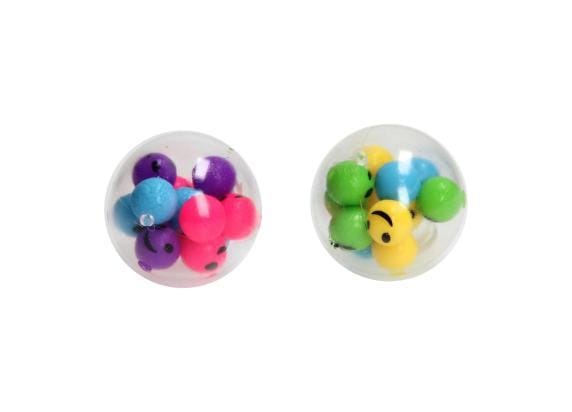 Toi-Toys Fun Squeeze Ball Filled with Smiley Face Balls (Assorted)
