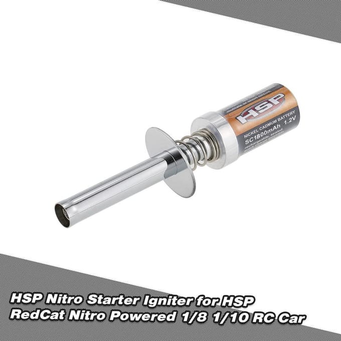 HSP Nitro Starter Kit Gloeibougie Ontsteker voor Nitro Powered 1:8 1:10 RC-auto