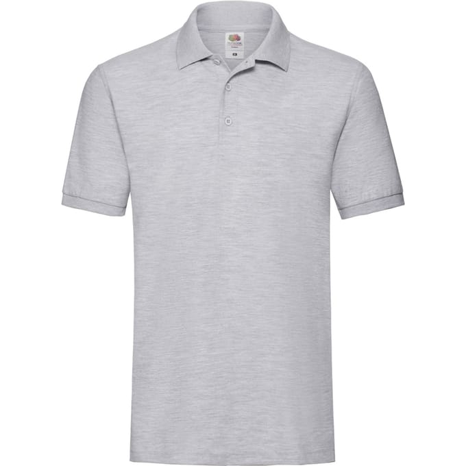 Fruit of the Loom Heren Premium Heather Poloshirt (Heide Grijs)