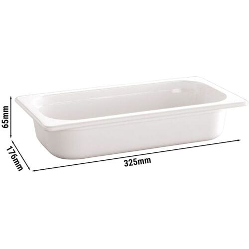 GGM Gastro (6 Stück) Melamin-Behälter GN 1/3 - ECOLINE - 2 Liter - Höhe: 65mm