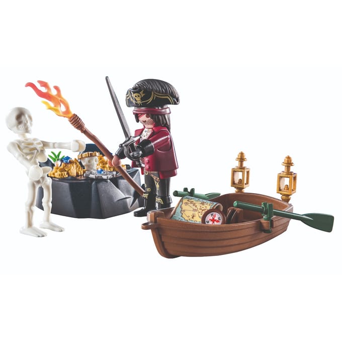 Playmobil Starterpack 71254 Piraat Met Roeiboot